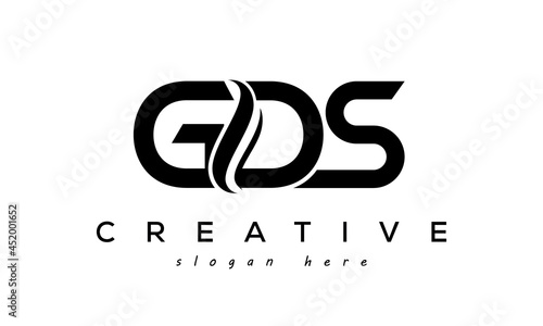 Letter GDS creative logo design vector	 photo