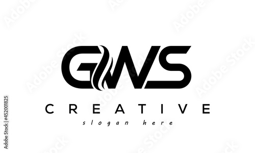 Letter GWS creative logo design vector	 photo