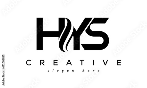 Letter HYS creative logo design vector	 photo