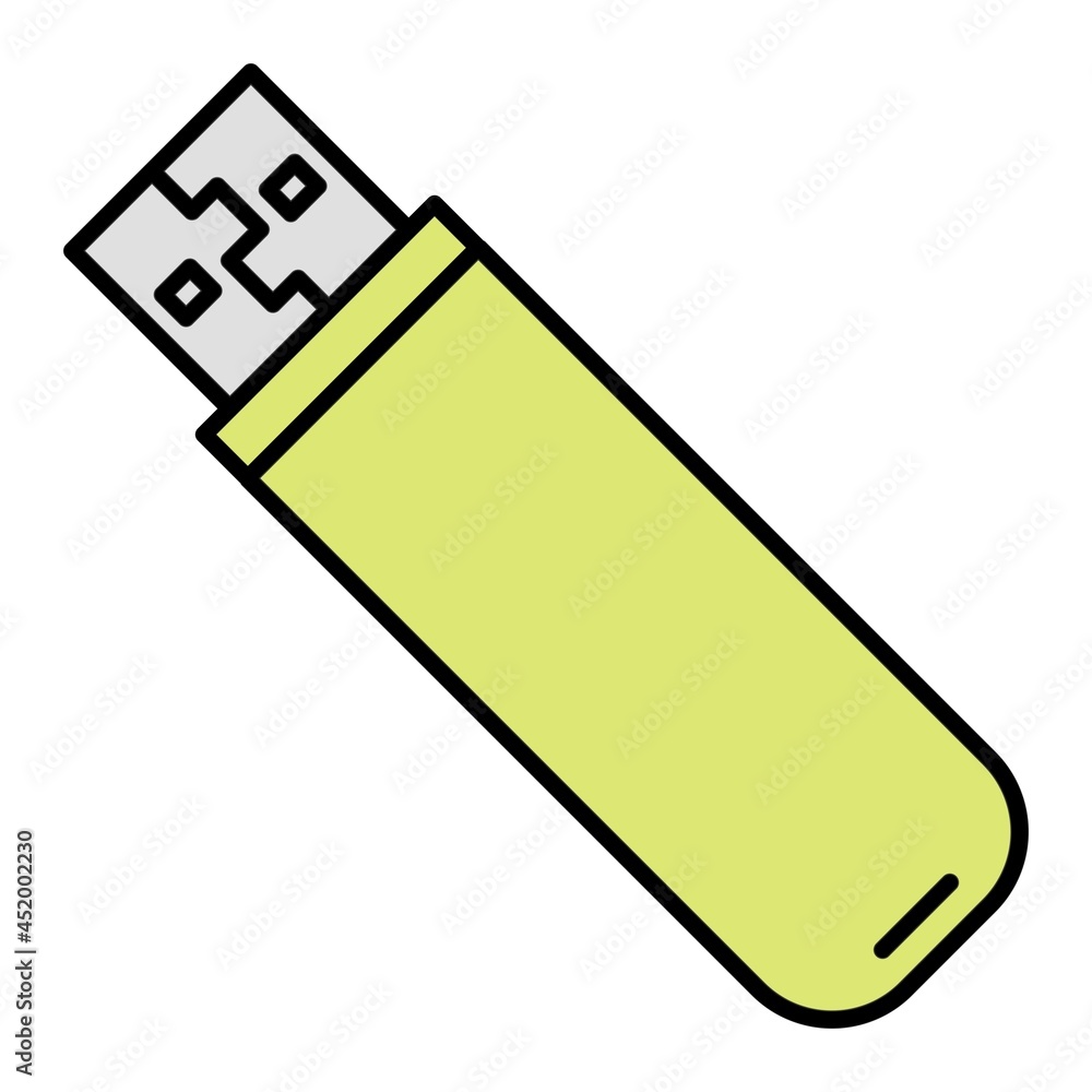 Vector Flash Drive Filled Outline Icon Design Vector Flash Drive Filled Outline Icon Design