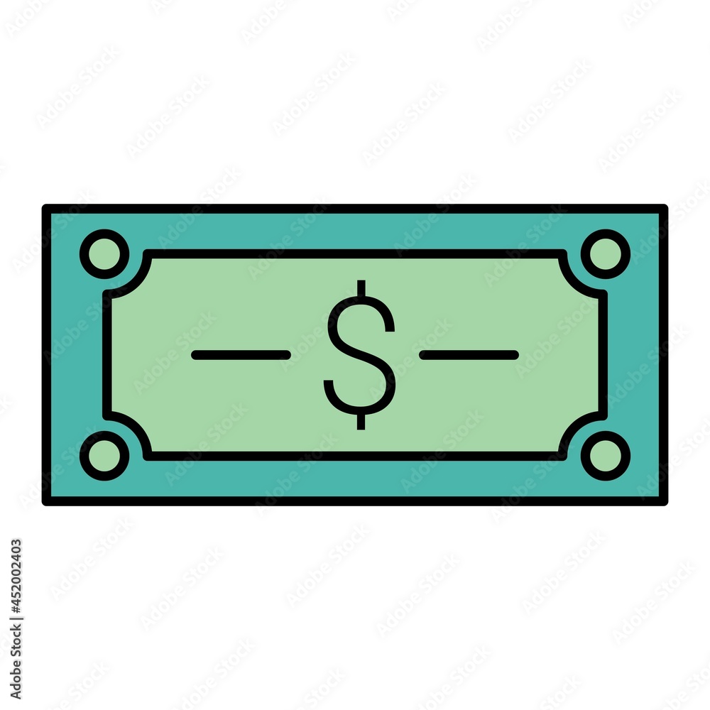 Vector Money Filled Outline Icon Design Vector Money Filled Outline Icon Design