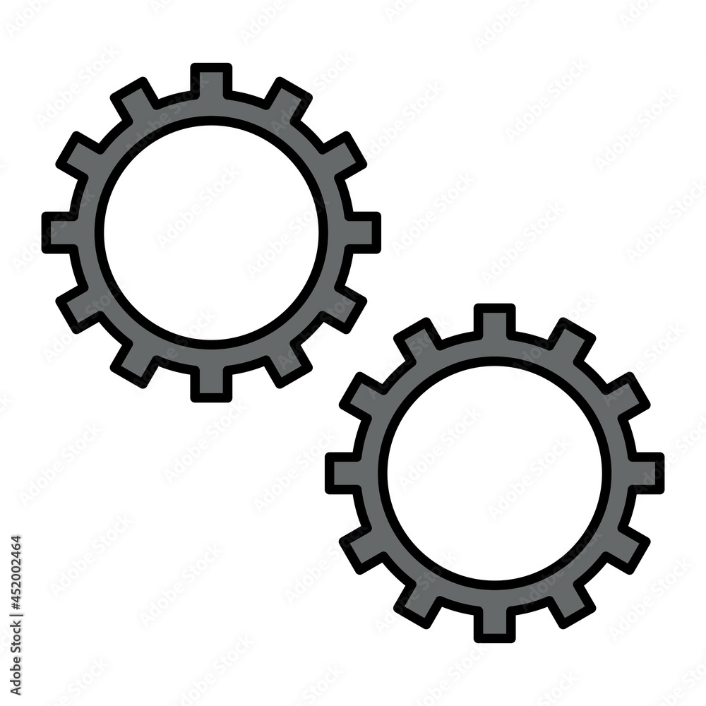 Vector Settings Filled Outline Icon Design Vector Settings Filled Outline Icon Design