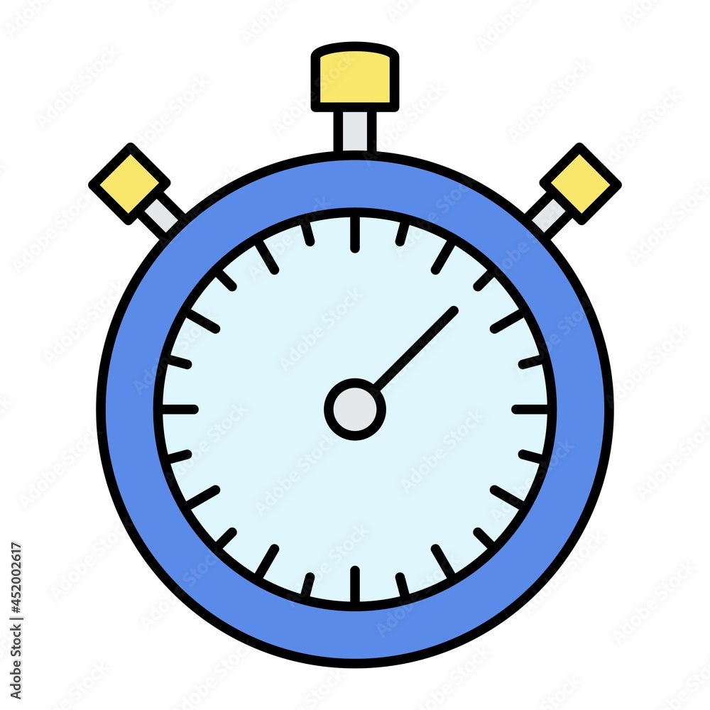 Vector Stop Watch Filled Outline Icon Design Vector Stop Watch Filled Outline Icon Design