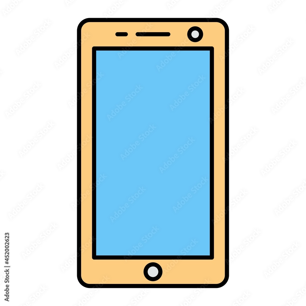 Vector Smart Phone Filled Outline Icon Design Vector Smart Phone Filled Outline Icon Design