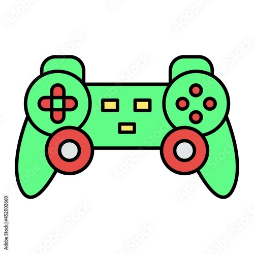 Vector Gameplay Filled Outline Icon Design