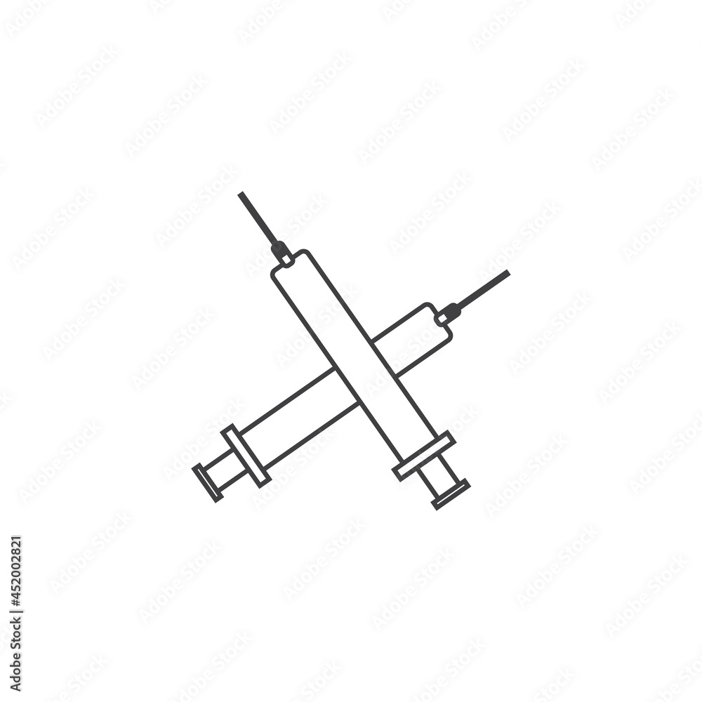 two injections icon vector design two injections icon vector design
