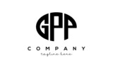GPP three Letters creative circle logo design