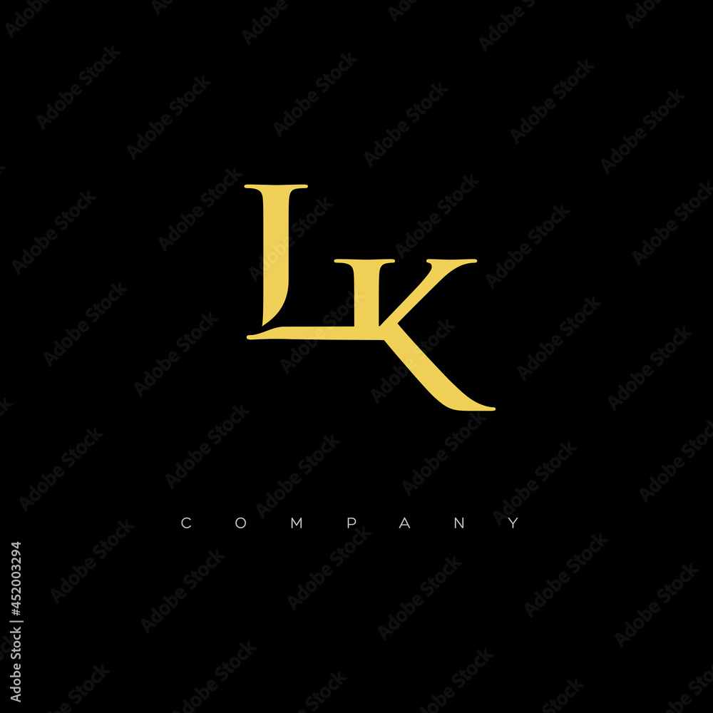 Initial LK logo design vector Initial LK logo design vector