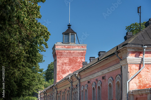 Jetty Barracks at Main quay in Suomenlinna - Helsinki, Finland photo