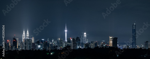 Canvas Print KUALA LUMPUR NIGHT SCAPE CITY OF LIGHT