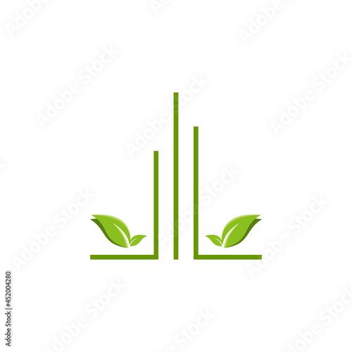 simple tower park vector logo template