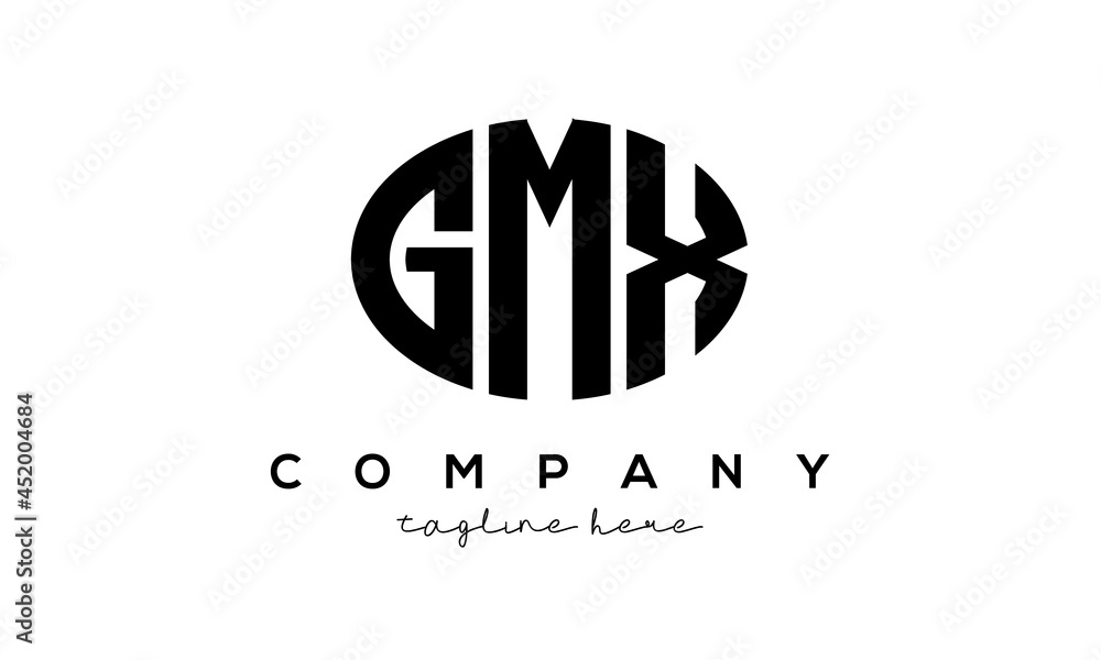 GMX three Letters creative circle logo design GMX three Letters creative circle logo design