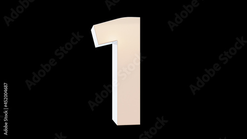 Free Download number one on black background - GFXLoad