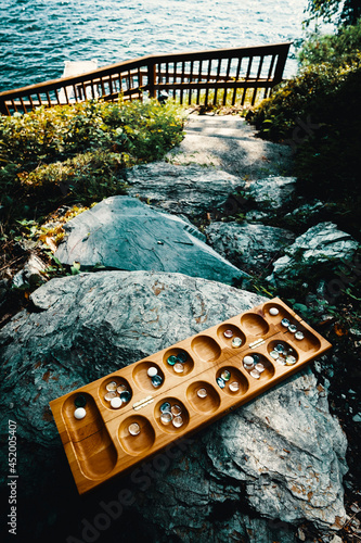 Mancala Board Game photo