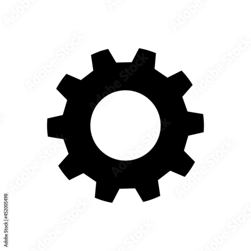 Gear vectpr icon set. mechanism illustration sign collection. Mechanics symbol or logo.