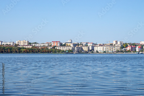 Ternopil became in August and the general view of the city photo