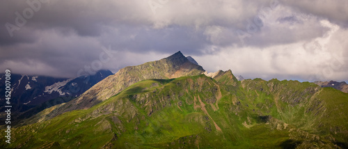 Wonderful landscape of Timmelsjoch mountain range in the Austrian Alps - travel photography