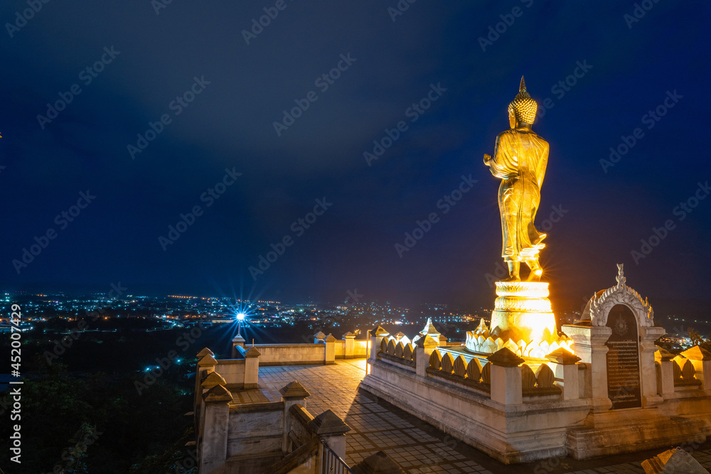 Wat Phrathat Khao Noi .This temple is the best location view of Nan province, Thailand.
