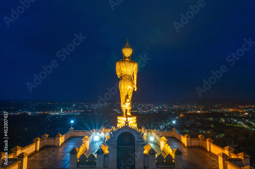 Wat Phrathat Khao Noi .This temple is the best location view of Nan province, Thailand.