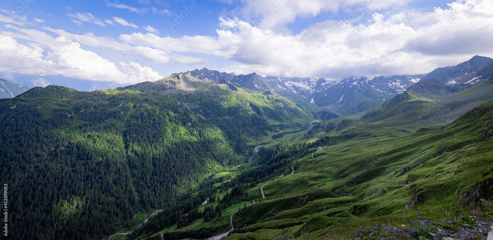 Amazing scenery and typical landscape in Austria - the Austrian Alps - travel photography