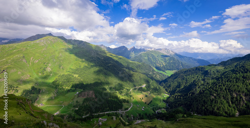 Typical landscape in the Austrian Alps - travel photography