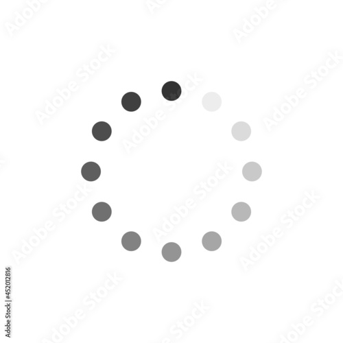 Loading icon. load bar icon circle. Vector illustration