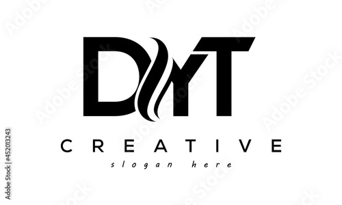 Letters DYT creative logo design vector photo