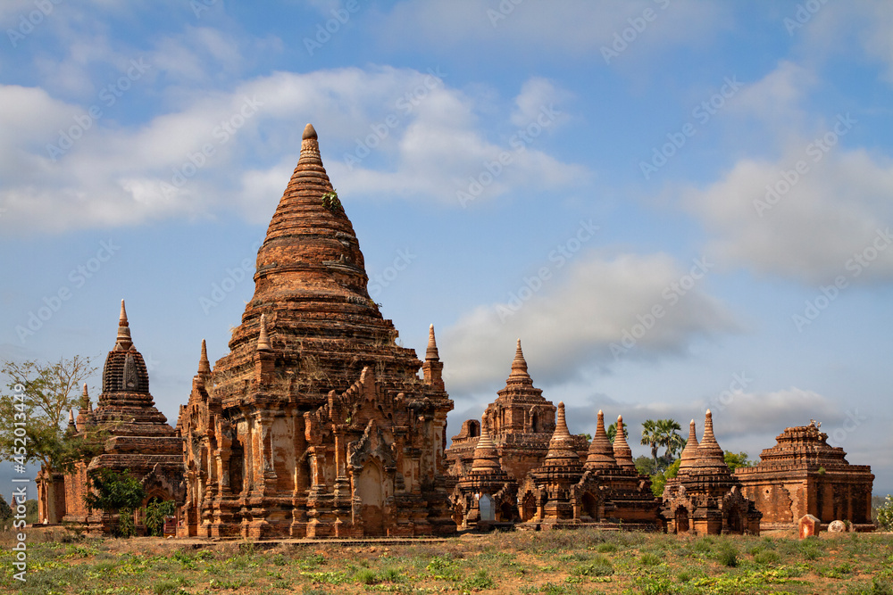 Historical buddhist temples and pagodas in Bagan, Myanmar