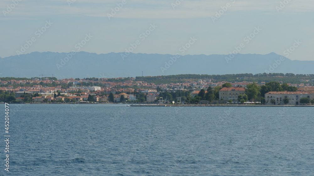 Croatian boat trip on the see during a summer day with island background | landscape