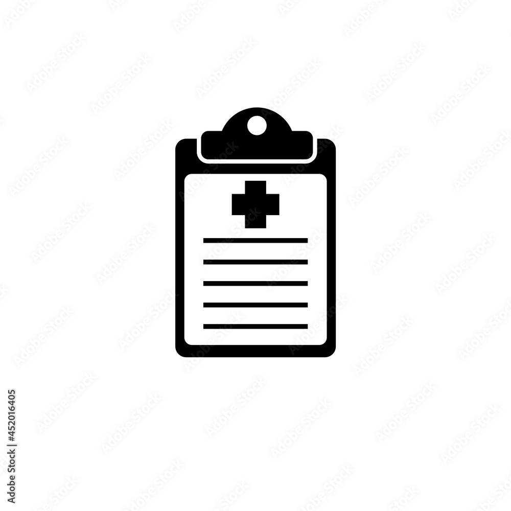 Health report icon isolated on white background Health report icon isolated on white background