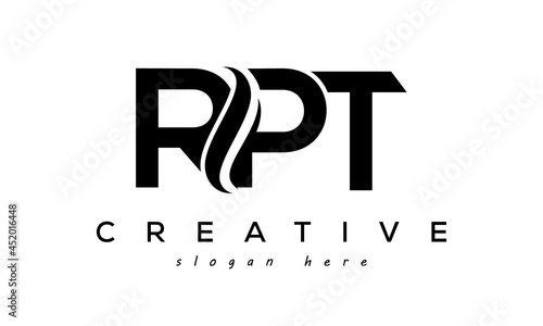 Letters RPT creative logo design vector photo