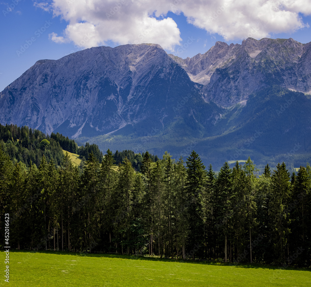 Amazing scenery and typical landscape in Austria - the Austrian Alps - travel photography