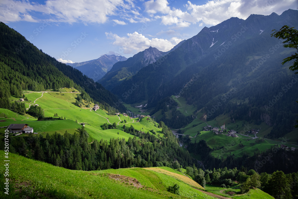 Romantic landscape in the Austrian Alps - travel photography