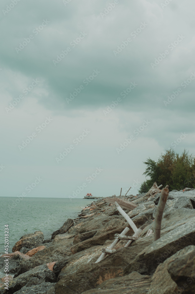 fence on the beach