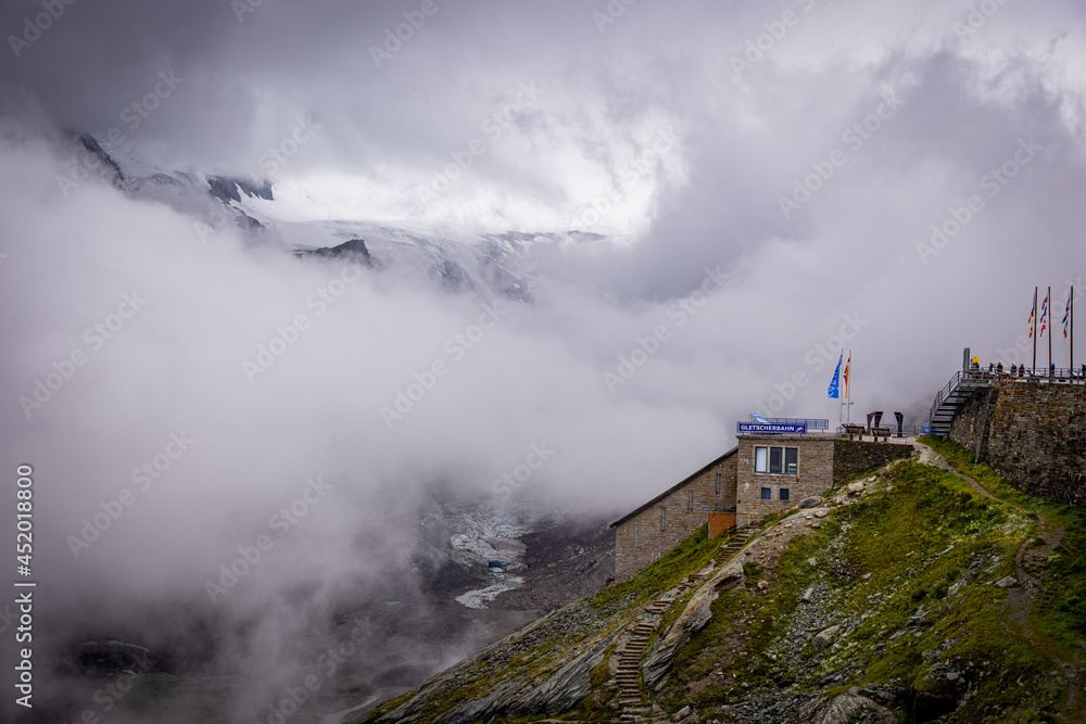 Deep clouds over Grossglockner High Alpine Road in Austria - travel photography Deep clouds over Grossglockner High Alpine Road in Austria - travel photography