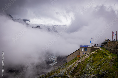 Deep clouds over Grossglockner High Alpine Road in Austria - travel photography © 4kclips