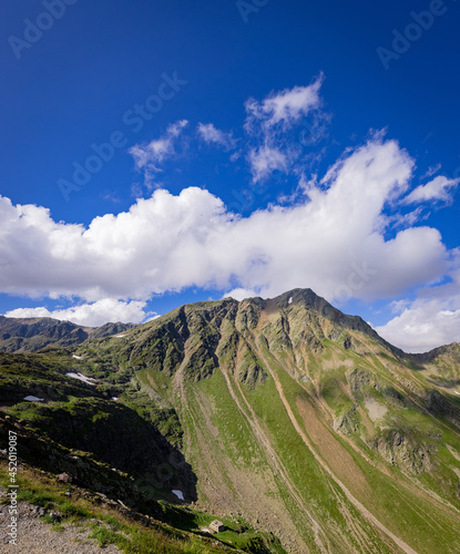 Wonderful landscape of Timmelsjoch mountain range in the Austrian Alps - travel photography