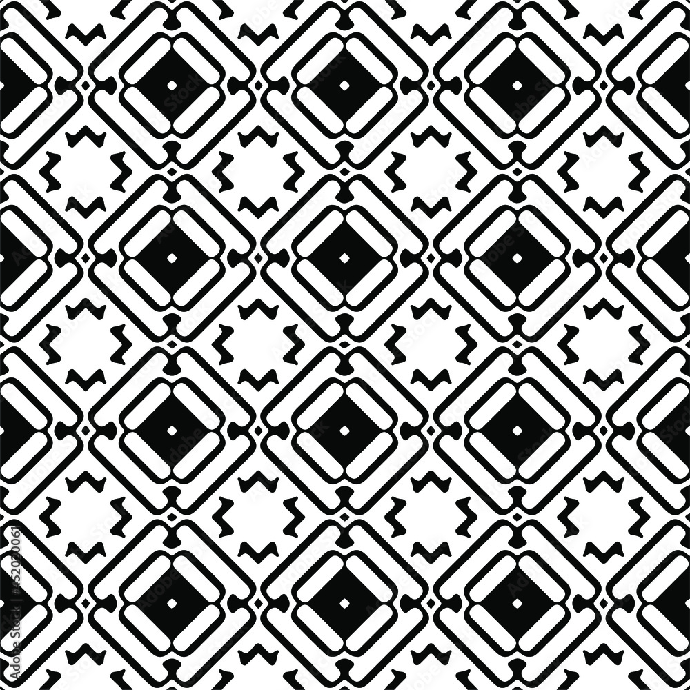 Seamless vector pattern in geometric ornamental style. Black ornament. Seamless vector pattern in geometric ornamental style. Black ornament.