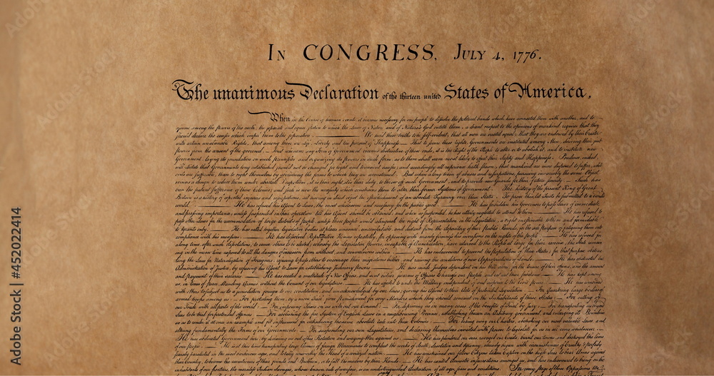 Naklejka premium Written constitution of the United States 4k
