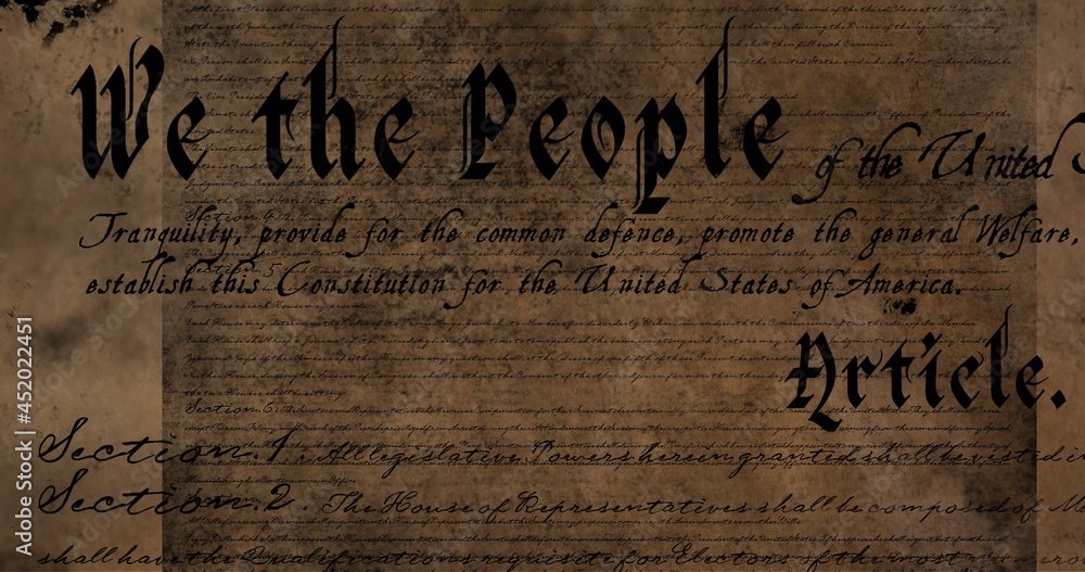 Written constitution of the United States 4k