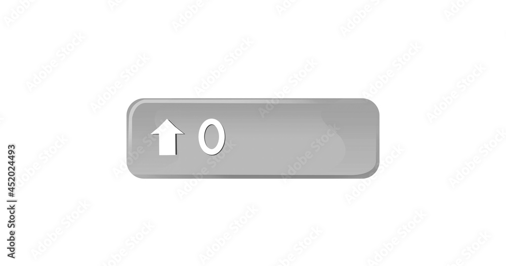 Blue box with numbers counting up 4k Blue box with numbers counting up 4k