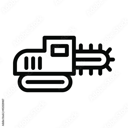 trencher line icon illustration vector graphic