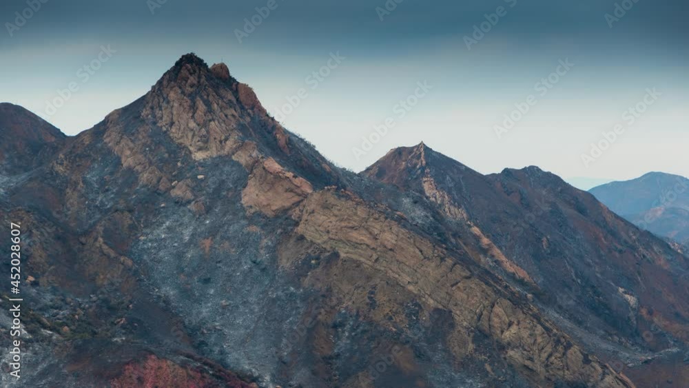 Woolsey Fire, Malibu California Post fire Burnt Mountains Time Lapse Woolsey Fire, Malibu California Post fire Burnt Mountains Time Lapse