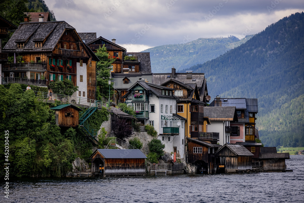 Famous village of Hallstatt in Austria - a world heritage site - travel photography