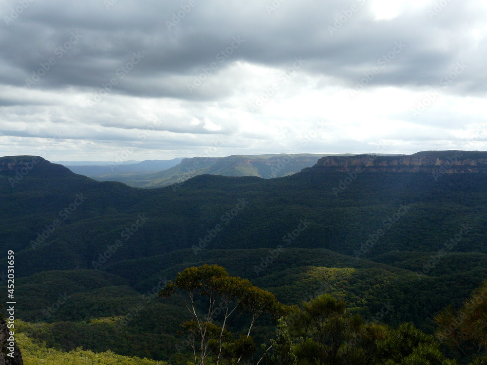 view of the Australian mountains