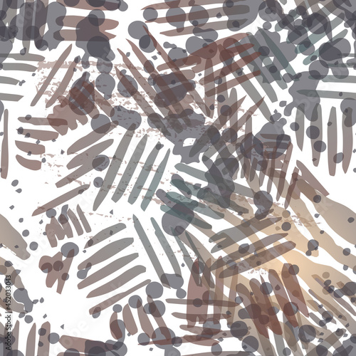 Blots Seamless Pattern. Fashion Concept. Distress