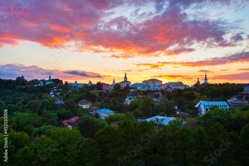 Vladimir city aerial panoramic view, Russia