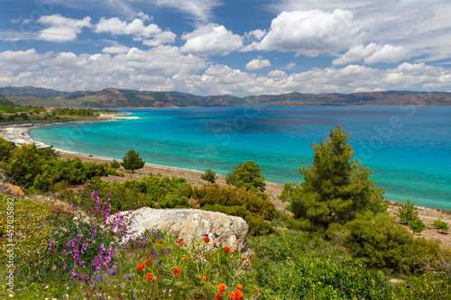 View over the Salda Lake in Turkey.