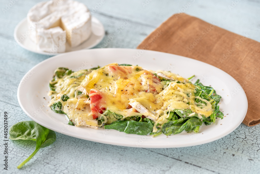 Cheesy baked eggs Cheesy baked eggs