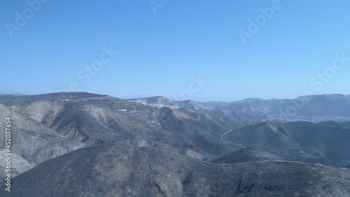  Woolsey Fire, Malibu California Post fire Burnt Mountains 